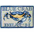 Homefires Homefires PY-KH002 Blue Crab Beach Rug PY-KH002